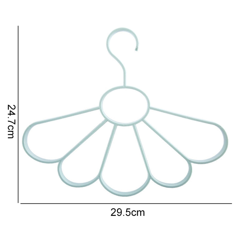 2PCS Plain Wind Petal Scarf Hanger Multifunctional Fan Hanger Belt Drying Rack