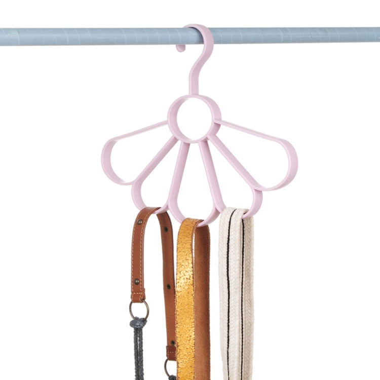 2PCS Plain Wind Petal Scarf Hanger Multifunctional Fan Hanger Belt Drying Rack