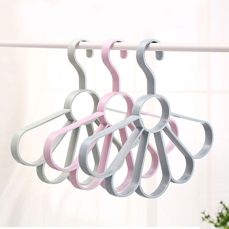 2PCS Plain Wind Petal Scarf Hanger Multifunctional Fan Hanger Belt Drying Rack