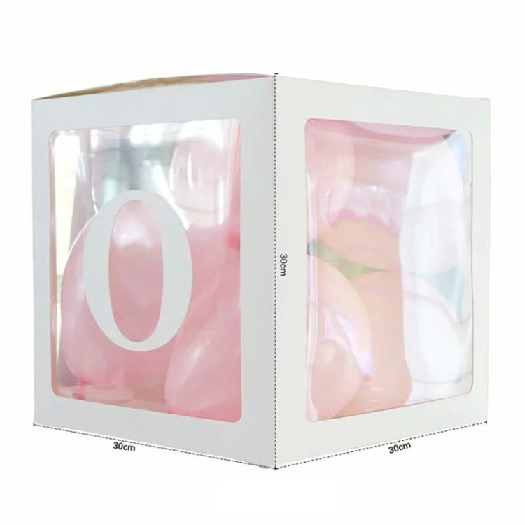 Wedding Birthday Party Decoration Transparent Letter Balloon Box