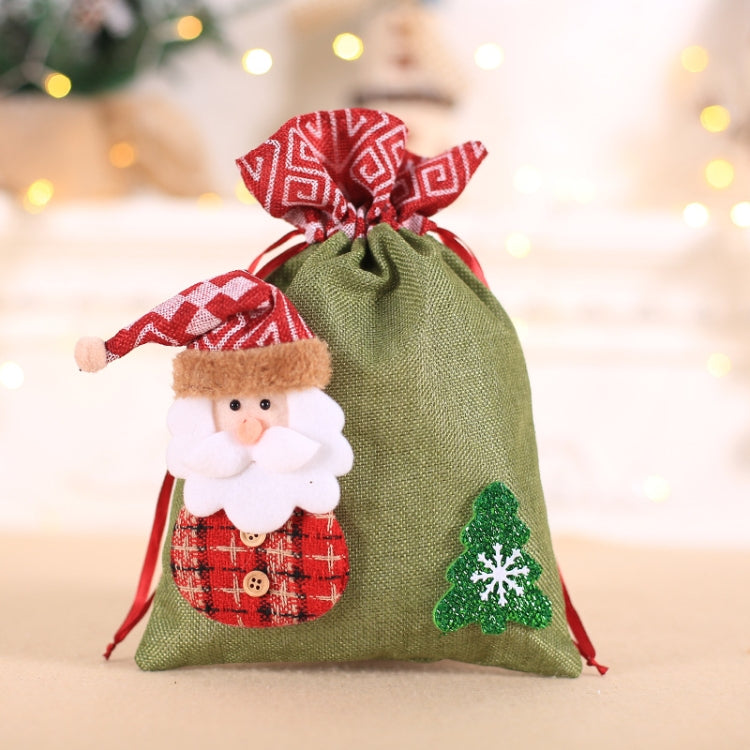 Creative Christmas Gift Bag Children Burlap Beam Apple Bag Candy Cookie Bag