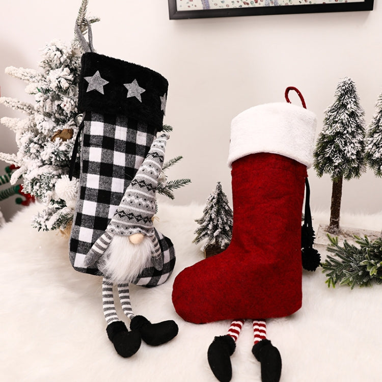 Hanging Feet Faceless Doll Christmas Socks Christmas Decoration Gift Bag