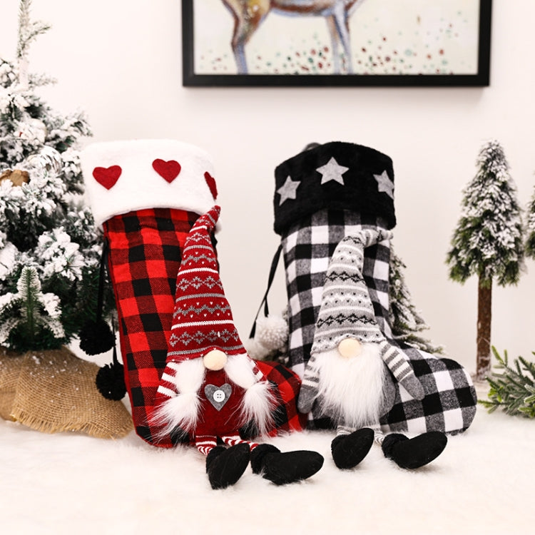 Hanging Feet Faceless Doll Christmas Socks Christmas Decoration Gift Bag
