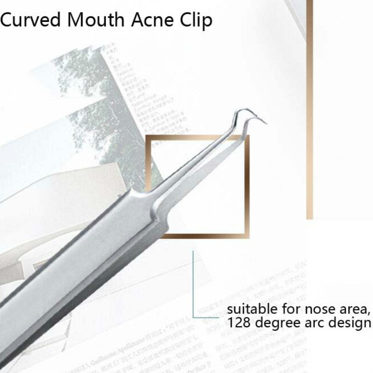 5pcs /Set Acne Needle Stainless Steel Acne Clamp Squeeze Acne Blackhead Tool