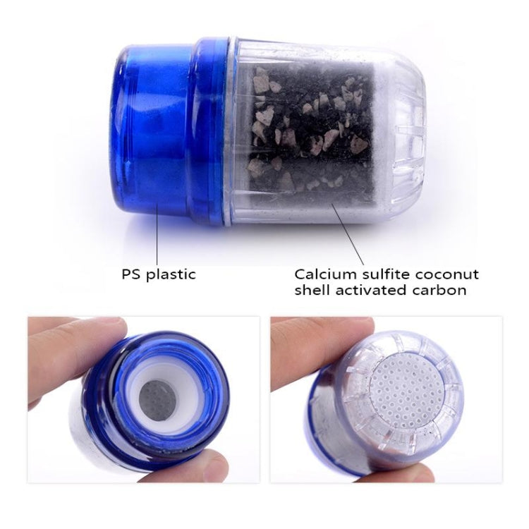 2 PCS Household Tap Water Purifier Kitchen Faucet Filter Activated Carbon Three-layer Water Filter