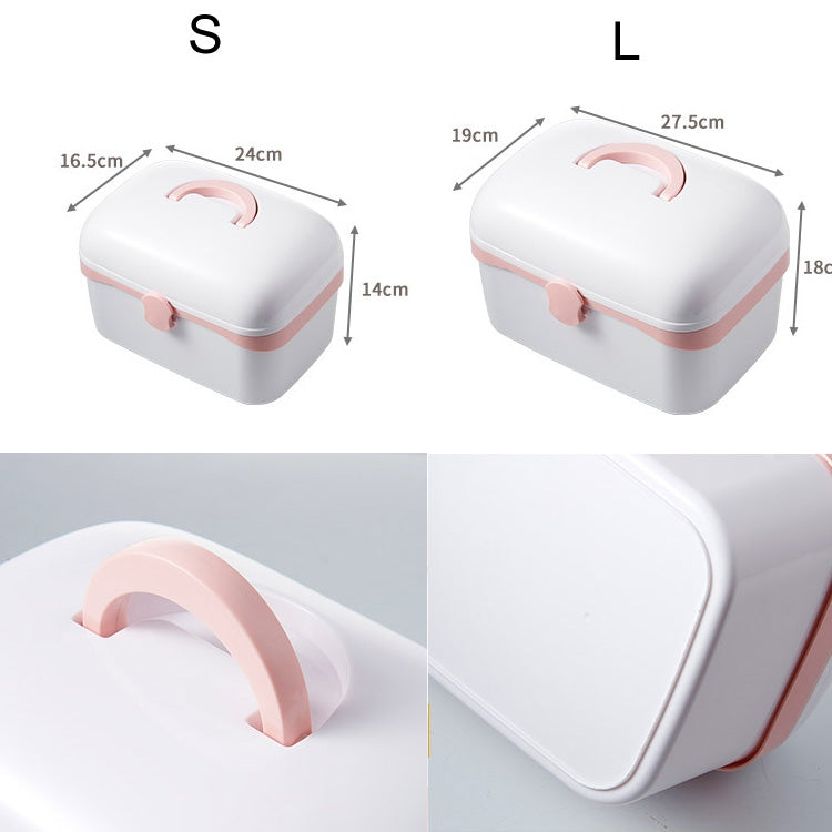 Multifunctional Dustproof Jewelry Cosmetic Plastic Box Household Portable Medicine Box Case