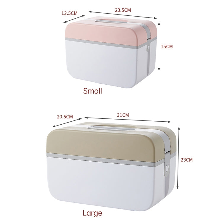 Multifunctional Household Dustproof Family Safety Emergency Storage Box Double-layer Medicine Case