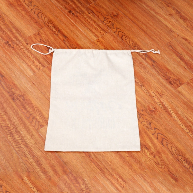 Large Printed Linen Backpack Christmas Gift Bag Candy Bag