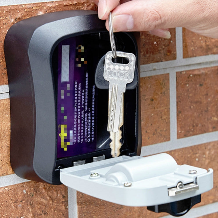 Wall-Mounted Key Code Box Construction Site Home Decoration Four-Digit Code Lock Key Box