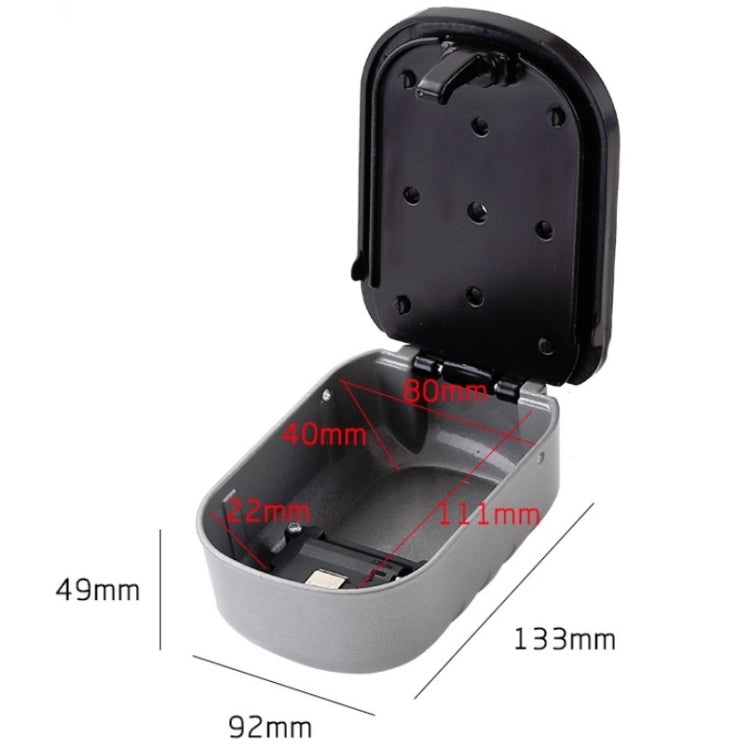 KS020 Password Lock Key Box Wall-Mounted Construction Site Decoration Key Password Lock