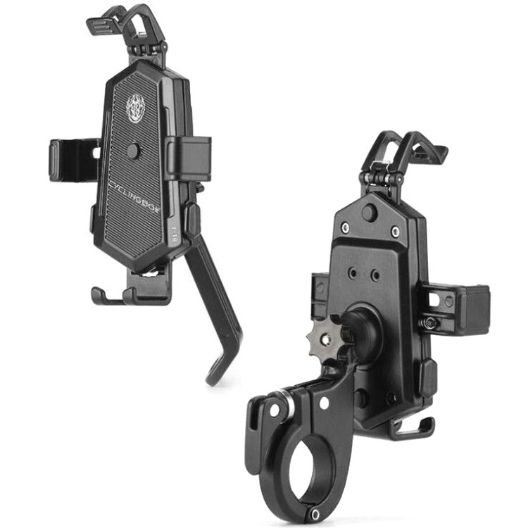 Bicycle Mobile Phone Holder Can Rotate And Adjust Fixed Aluminum Alloy Bracket Automatic Grab Bracket