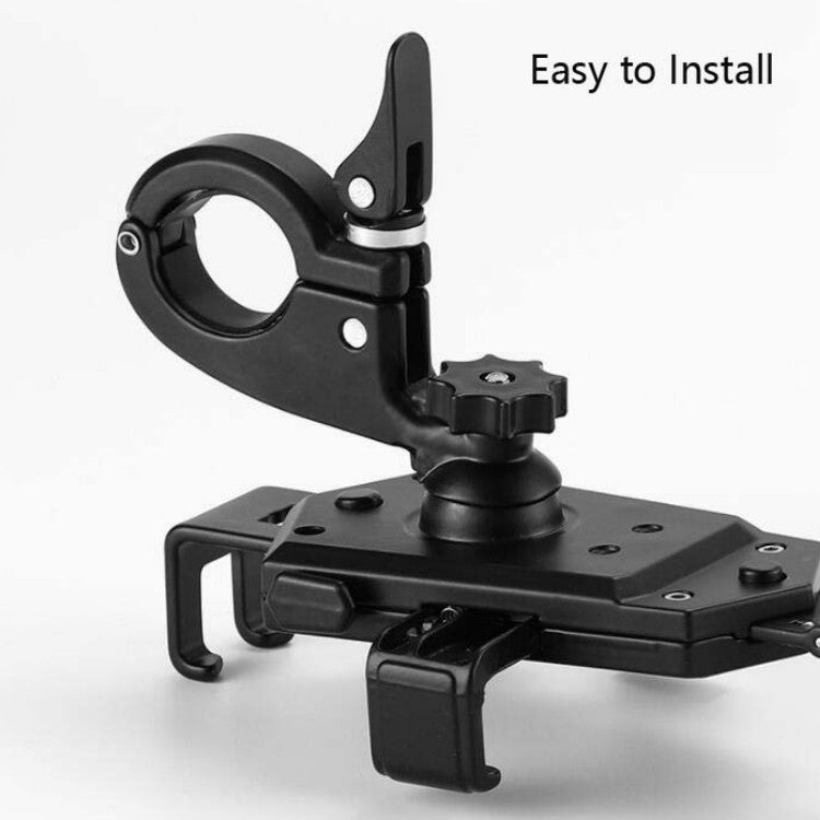 Bicycle Mobile Phone Holder Can Rotate And Adjust Fixed Aluminum Alloy Bracket Automatic Grab Bracket