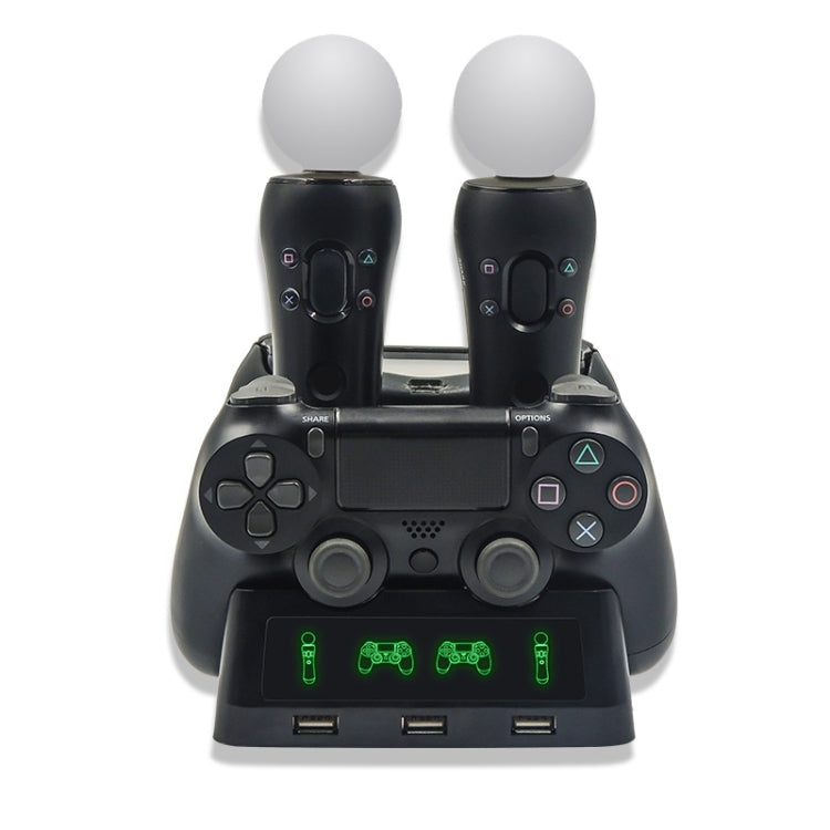 iPlay Gamepad Charger Multifunctional Charging Base For PS4 / PS4 Move / PS VR