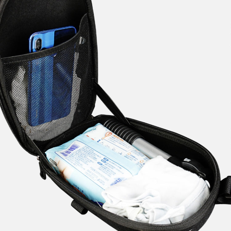 For Xiaomi No. 9 Electric Scooter PU Leather Waterproof EVA Hard Shell Bag Electric Folding Car Front Bag