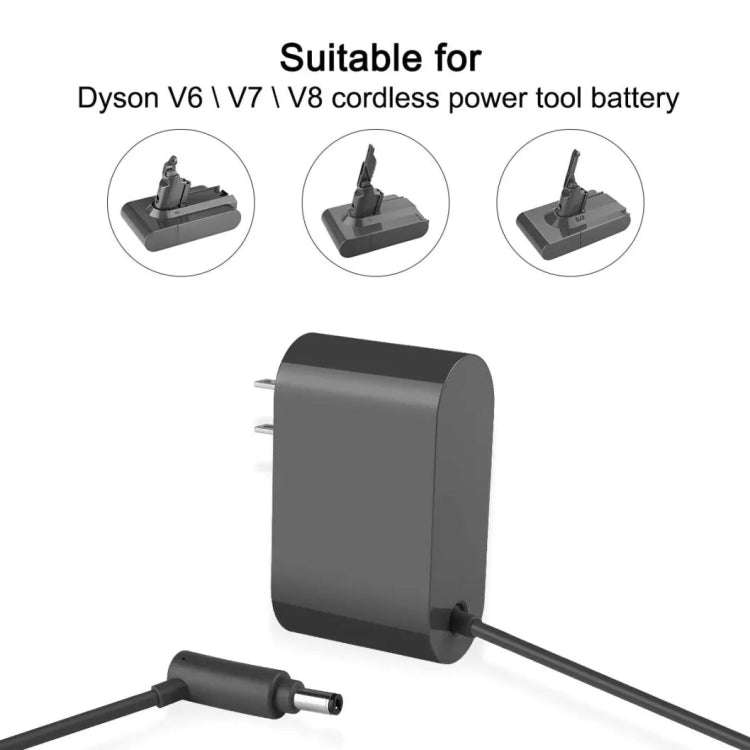 26.1V Vacuum Ceaner Accessories Power Adapter Plug for Dyson Dyson V6V7V8, Plug Standard:US Plug