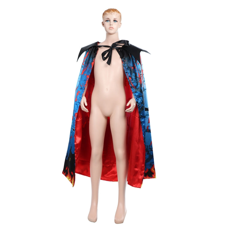 Halloween Dress Up Kids Double-Layer Printed Cloak