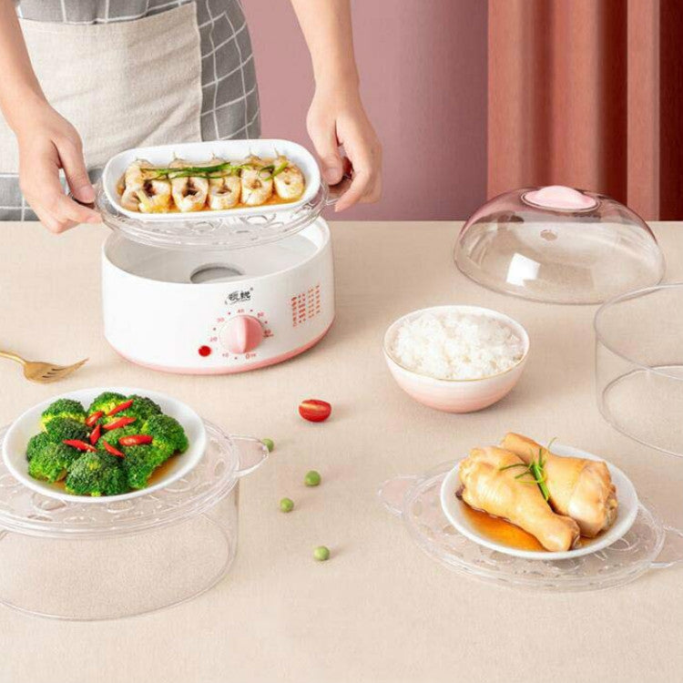 LINGRUI Timer Mini Multi-Function Egg Cooker Automatic Power Off Home Breakfast Machine, CN Plug