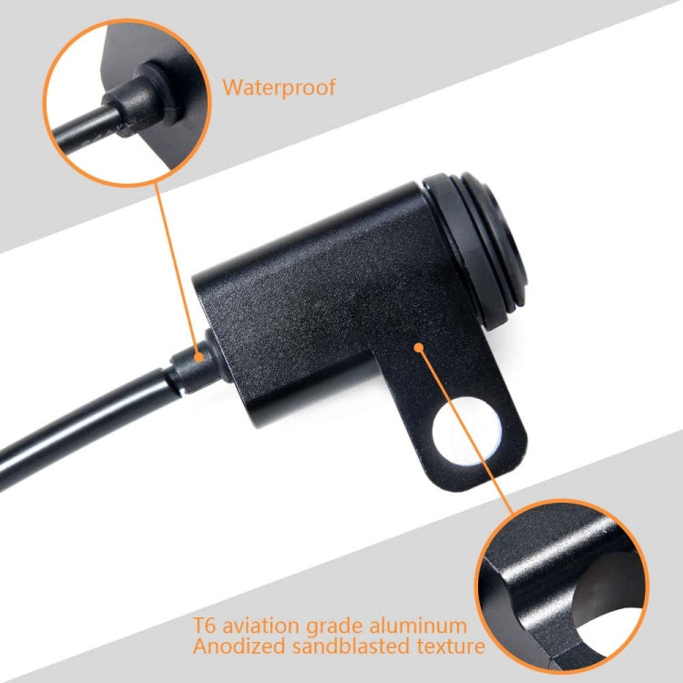 2 PCS / Set Motorcycle LED Lights Rearview Mirror Left And Right Switches Waterproof Boat-Shaped Switches