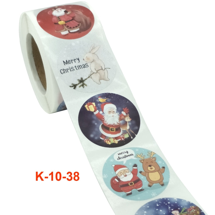 2 PCS Christmas Sticker Santa Claus Holiday Decoration Sticker Label