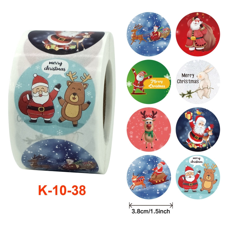 2 PCS Christmas Sticker Santa Claus Holiday Decoration Sticker Label