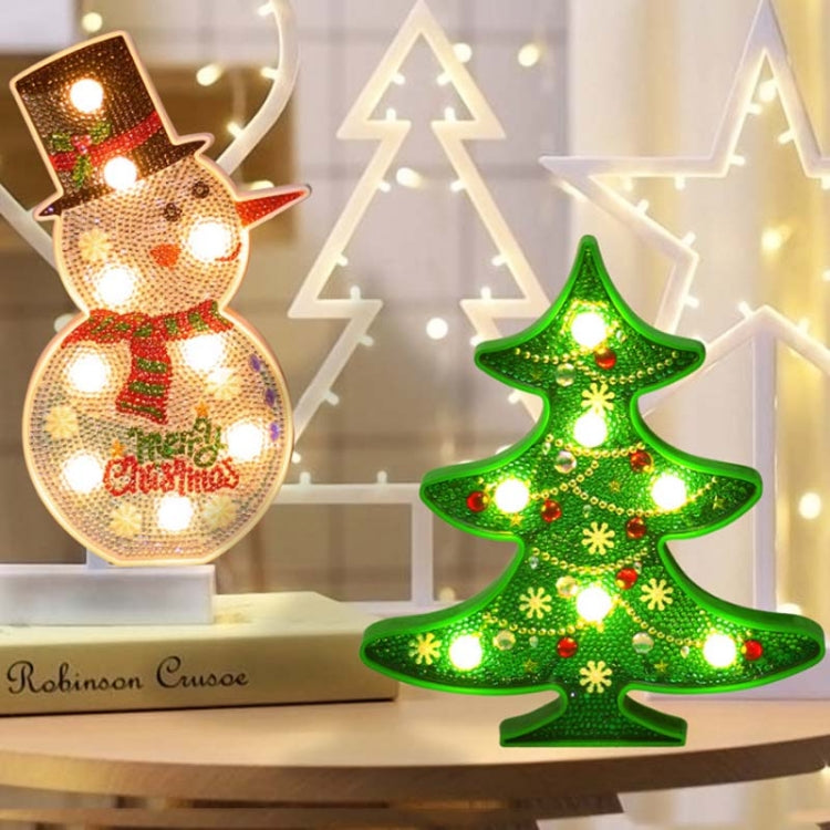 DIY Diamond Painting LED Night Light Sticking Diamond Christmas Decoration Table Lamp