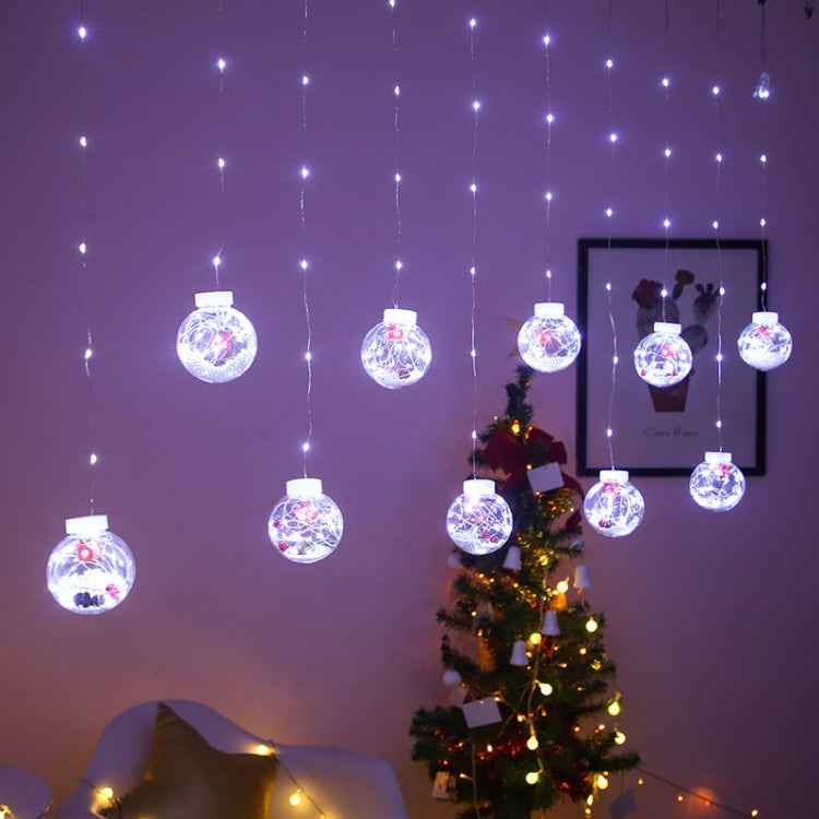 LED Copper Wire Curtain Light Wishing Ball Christmas Decoration String Lights, Random Style Delivery