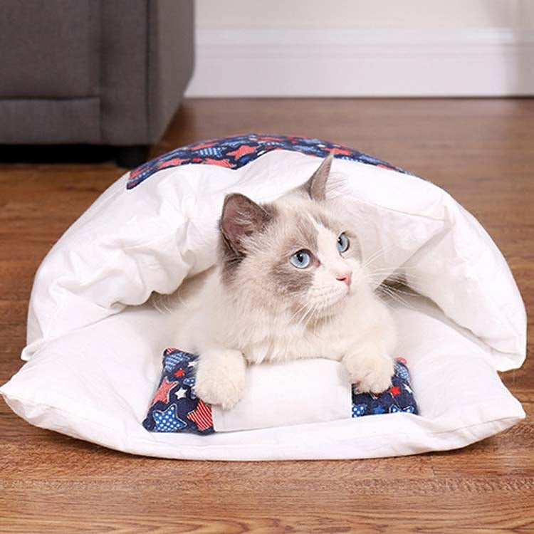 Closed Removable and Washable Cat Litter Sleeping Bag Winter Warm Dog Kennel