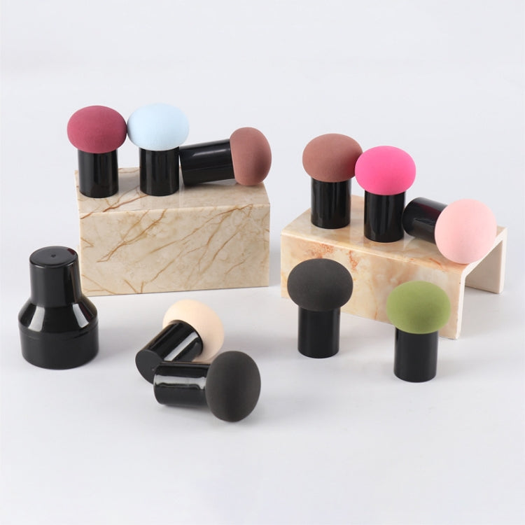 8 PCS Mushroom Head Puff Round Head Small Mushroom With Handle Puff Makeup Sponge Puff