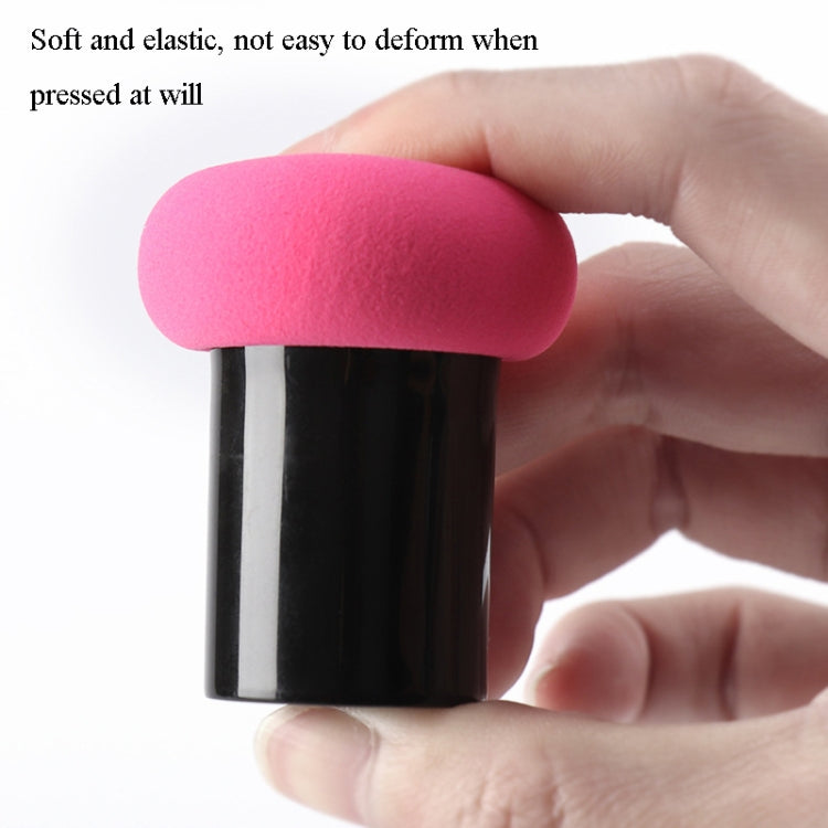 8 PCS Mushroom Head Puff Round Head Small Mushroom With Handle Puff Makeup Sponge Puff