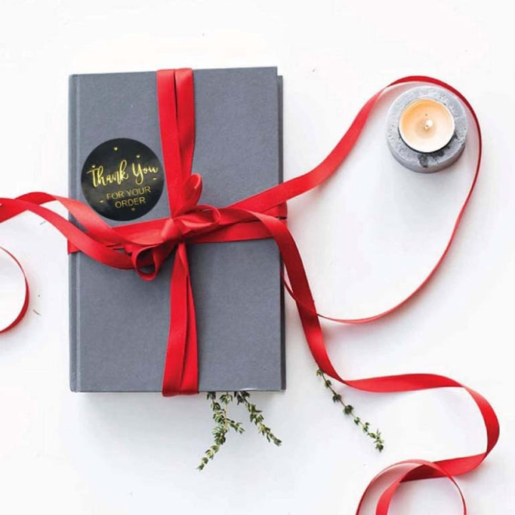 5 PCS  Hot Stamping Thank You Sticker Seal Sticker  Gift Wedding Decoration