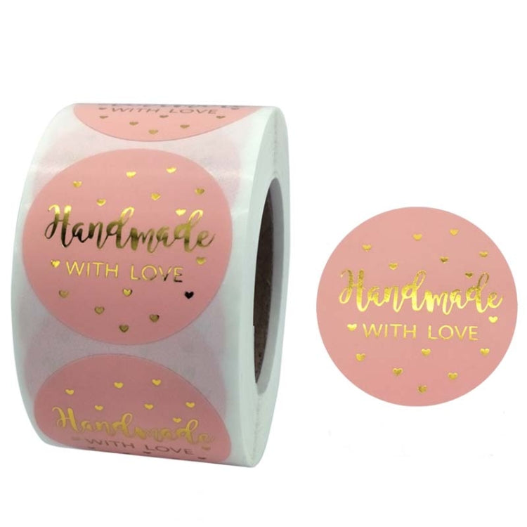 Roll Pink Hot Stamping Thank You Sticker Self-Adhesive Film Sticker  Envelope/Holiday Gift Decoration