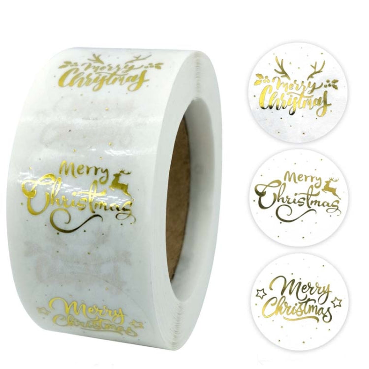 3 PCS  Roll TransparentHot Gold Stickers Christmas Stickers Holiday Gift Stickers