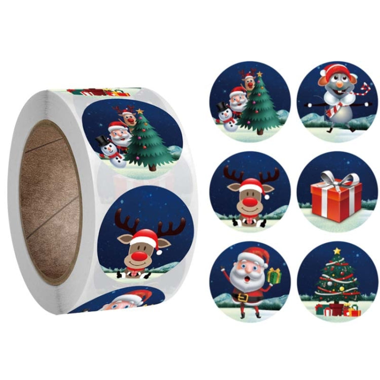 3 PCS  Roll Sticker Christmas Day Gift Decoration Gift Series Sticker Label