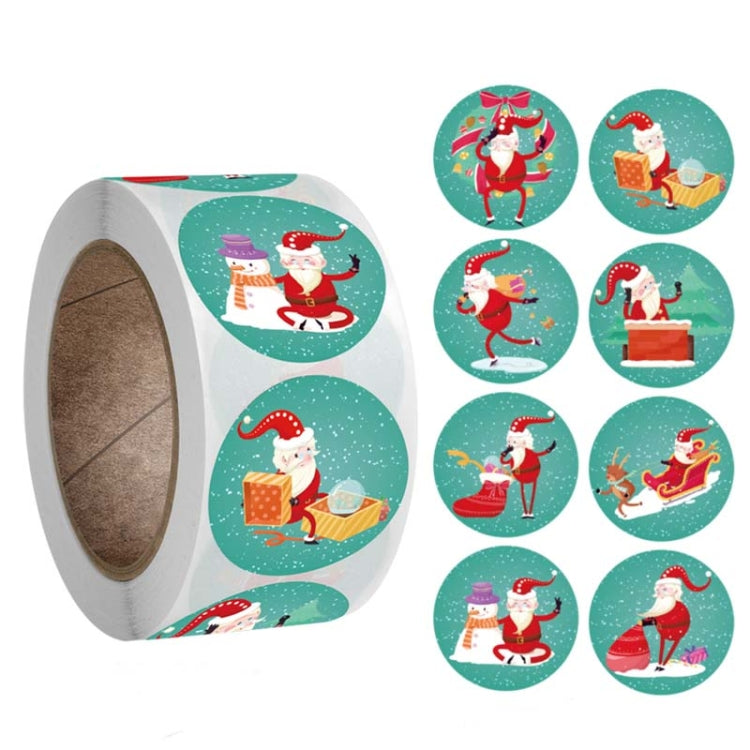 3 PCS  Roll Sticker Christmas Day Gift Decoration Gift Series Sticker Label