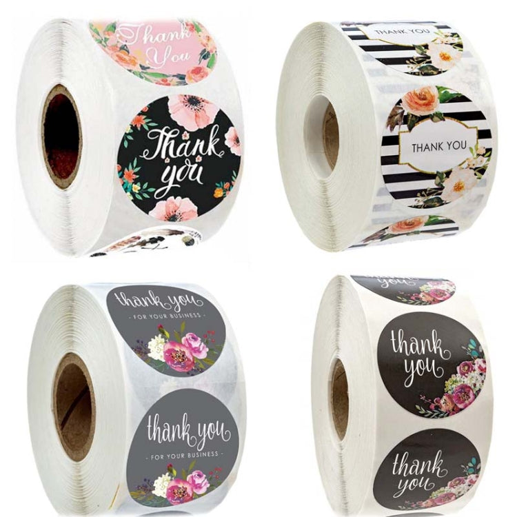 Roll Flower Decoration Thank You Seal Sticker Envelope Decoration Wedding Decoration