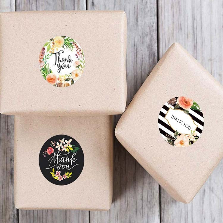 Roll Flower Decoration Thank You Seal Sticker Envelope Decoration Wedding Decoration