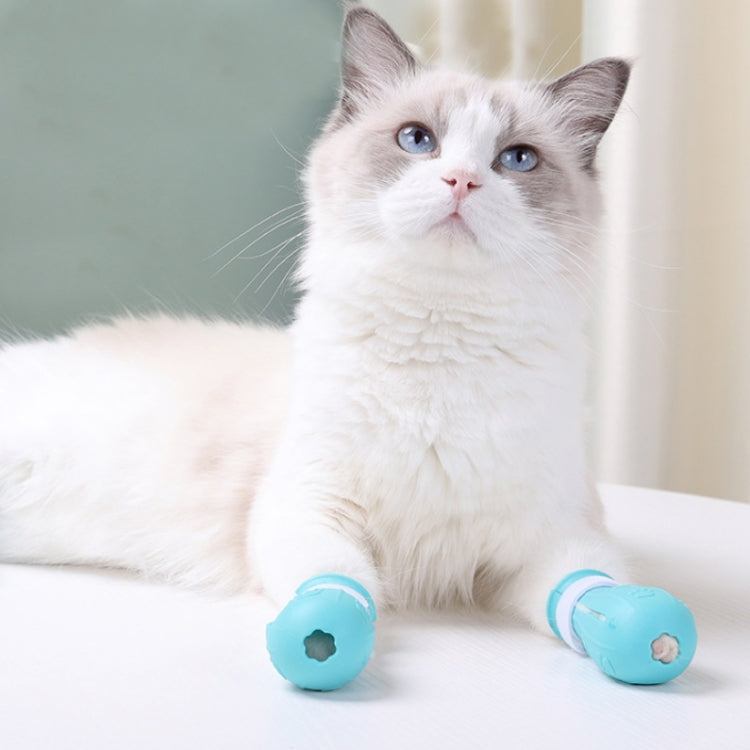4pcs/pack Cat Bathing Scratch-Proof Foot Cover