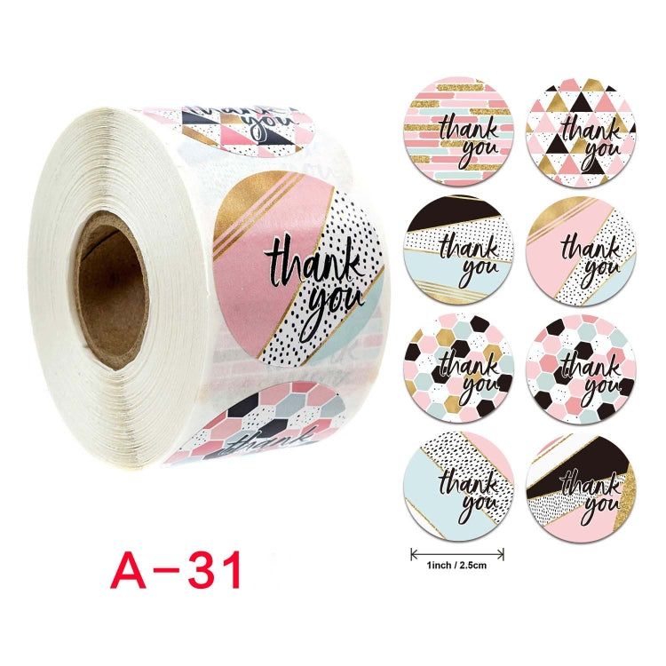 Roll Seal Sticker Thank You Handmade Wedding Decoration Sticker Label
