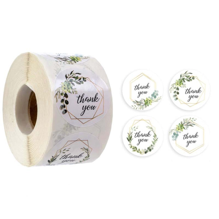 Roll Flower Thank You Sticker Birthday Party Wedding Decoration