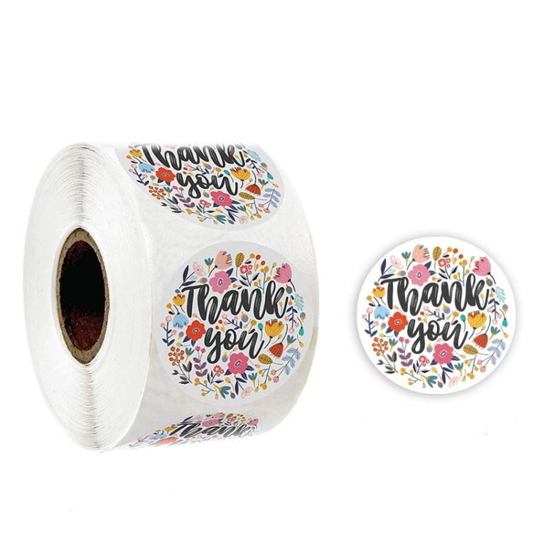 Roll Flower Thank You Sticker Birthday Party Wedding Decoration