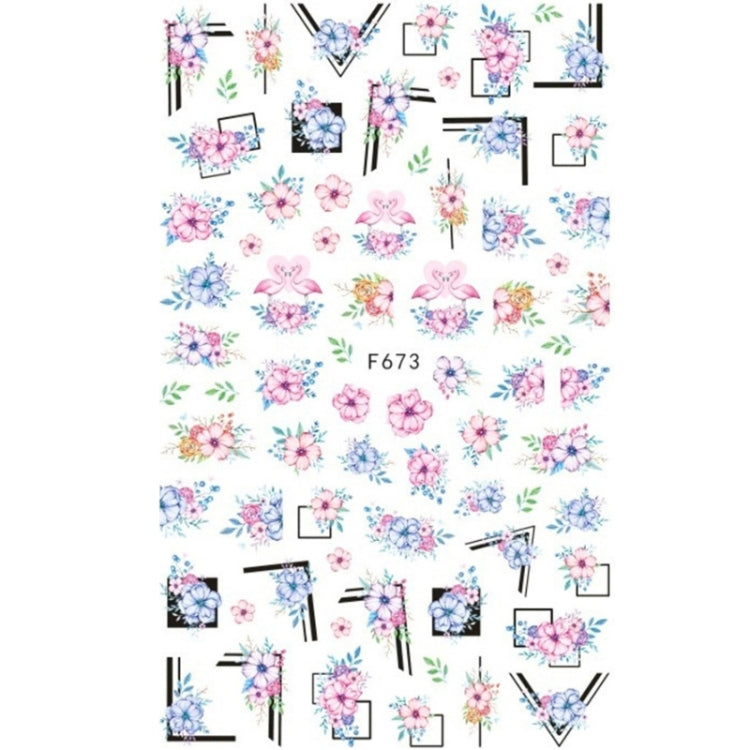 10pcs 3D Adhesive Butterfly Retro Rose Color Nail Art Sticker