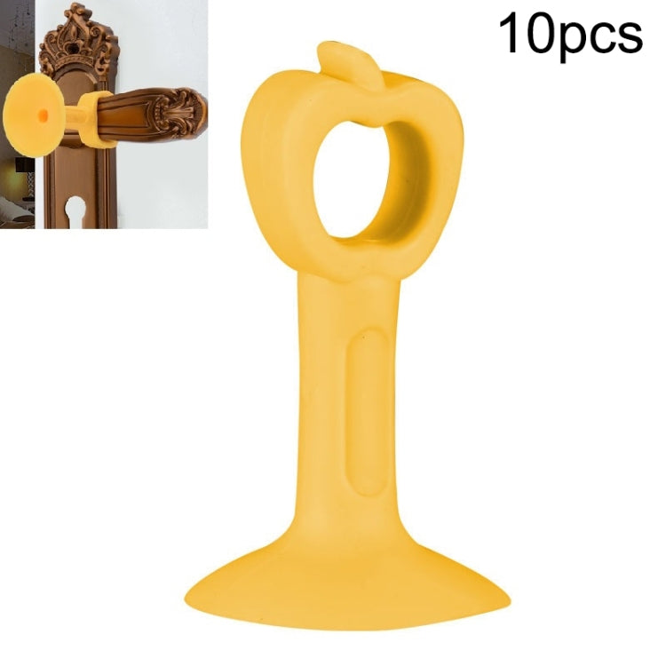 10pcs Extended Version Of Silicone Door Stopper Punch-Free Handle Anti-Collision Door Stopper