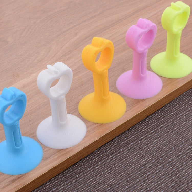 10pcs Extended Version Of Silicone Door Stopper Punch-Free Handle Anti-Collision Door Stopper