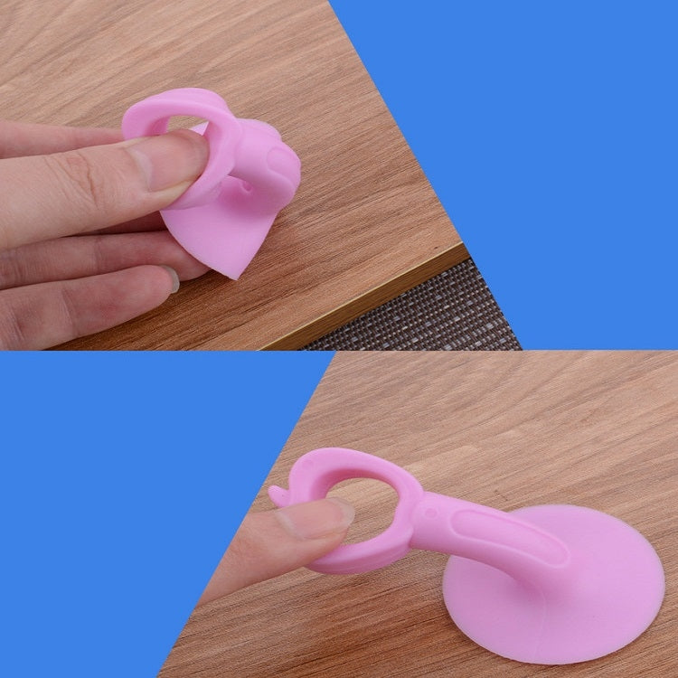 10pcs Extended Version Of Silicone Door Stopper Punch-Free Handle Anti-Collision Door Stopper