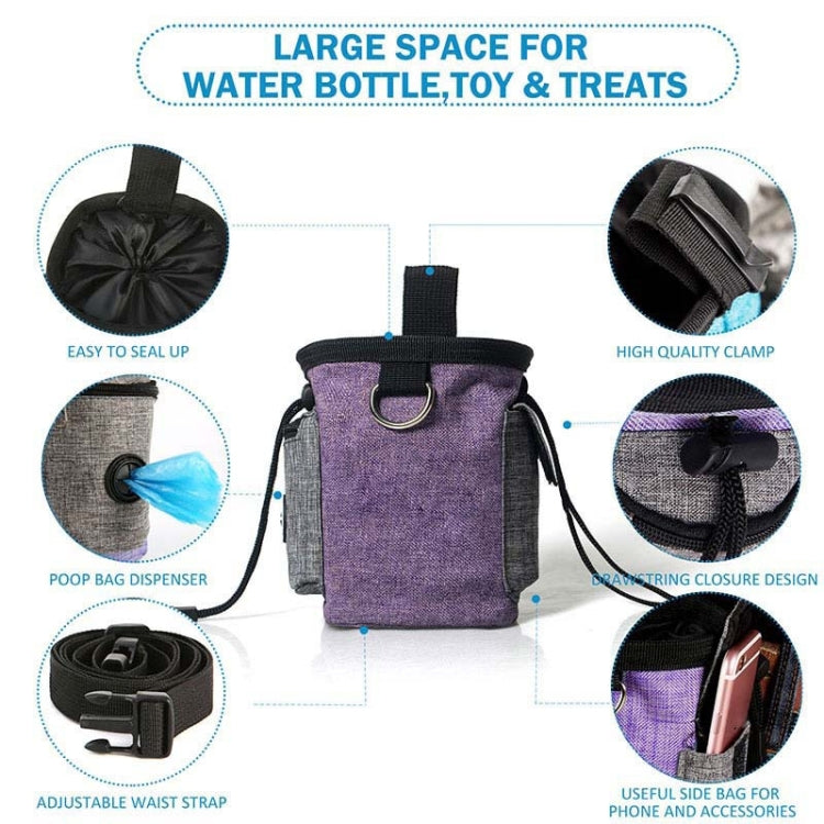Pet Training Waist Bag With Belt Portable Outing Training Pet Snack Bag