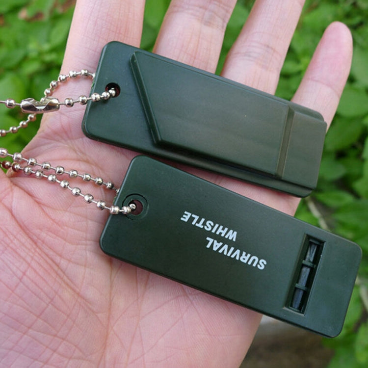 10 PCS Outdoor Portable Multi-audio Survival Whistle