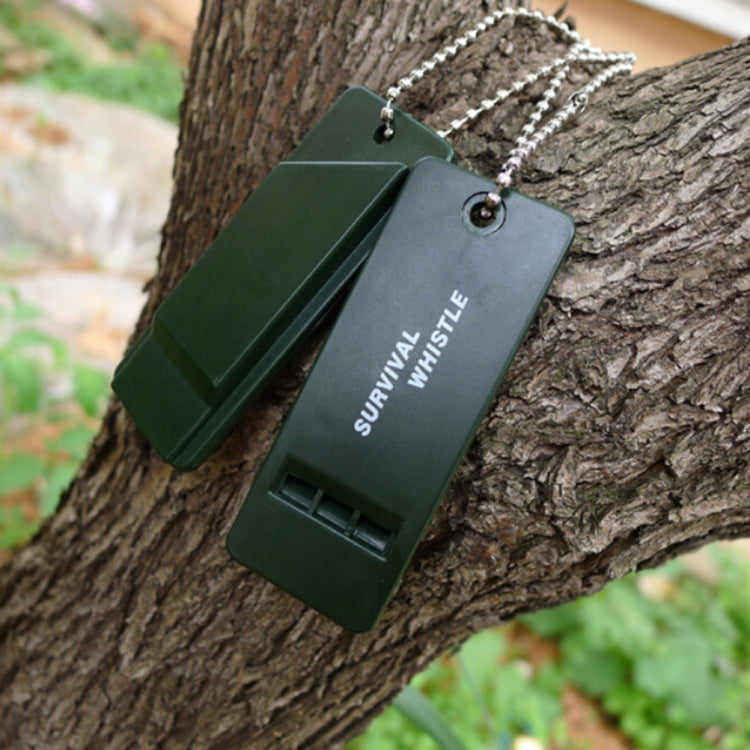 10 PCS Outdoor Portable Multi-audio Survival Whistle