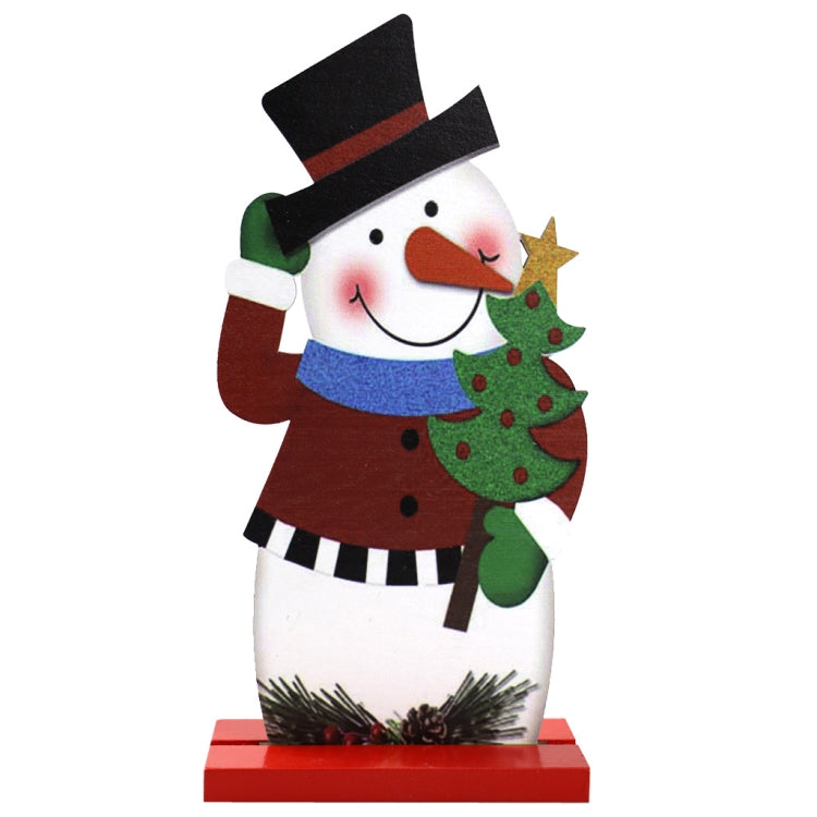 Christmas Festival Decorations Wooden Figure Desktop Decoration