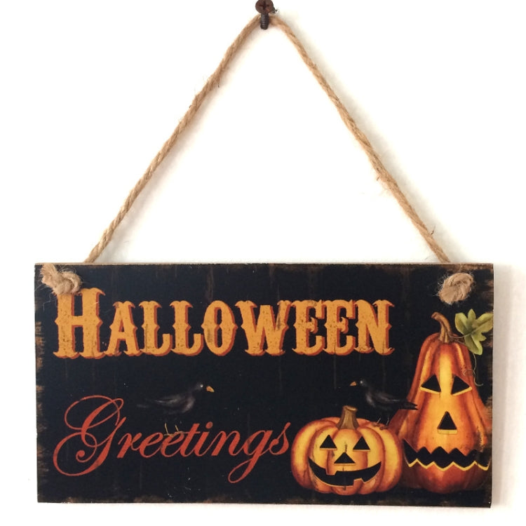 Halloween Ghost Festival Wooden Crafts Listing  Decoration Gift Hanging Board