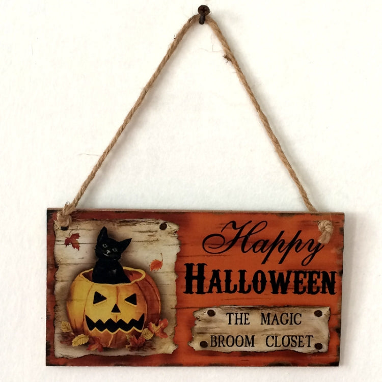 Halloween Ghost Festival Wooden Crafts Listing  Decoration Gift Hanging Board